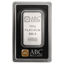 Picture of 100g ABC Platinum Minted Bar