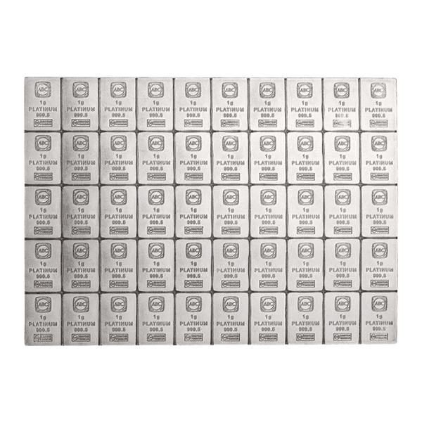 Picture of 50x1g ABC CombiBar Platinum Minted Bar