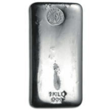 Picture of 1kg Perth Mint Silver Cast Bar
