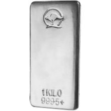 Picture of 1kg Queensland Mint Kangaroo Silver Cast Bar