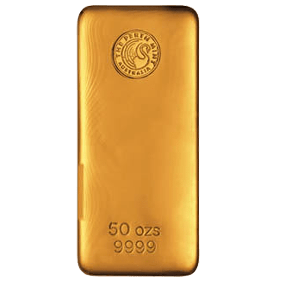 Picture of 50oz Perth Mint Gold Cast Bar