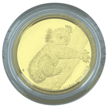 Picture of 2012 Australian 1/10th oz Gold Koala Proof Coin in Wooden Box