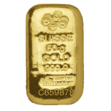Picture of 50g PAMP Suisse Gold Cast Bar