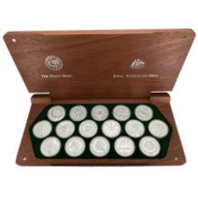 Picture of 2000 Sydney Silver Olympic Collection 16 Proof Coin set in Wooden Box