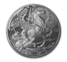 1oz Pegasus Silver Round - Coin Front