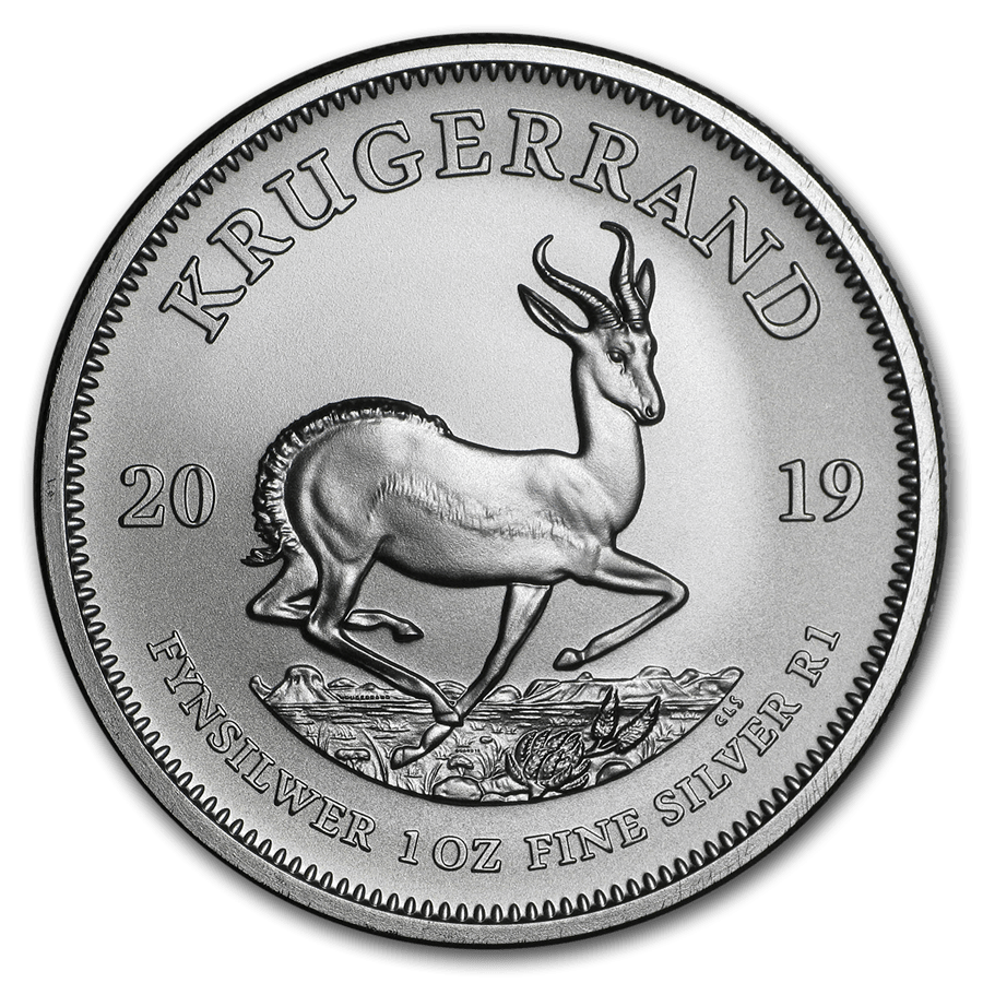 1oz Silver Krugerrand Coin Front