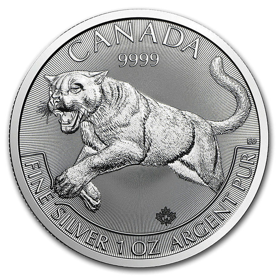 Picture of 1oz Canadian Cougar Silver Coin