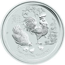 Picture of 2017 1oz Lunar Rooster Silver Coin