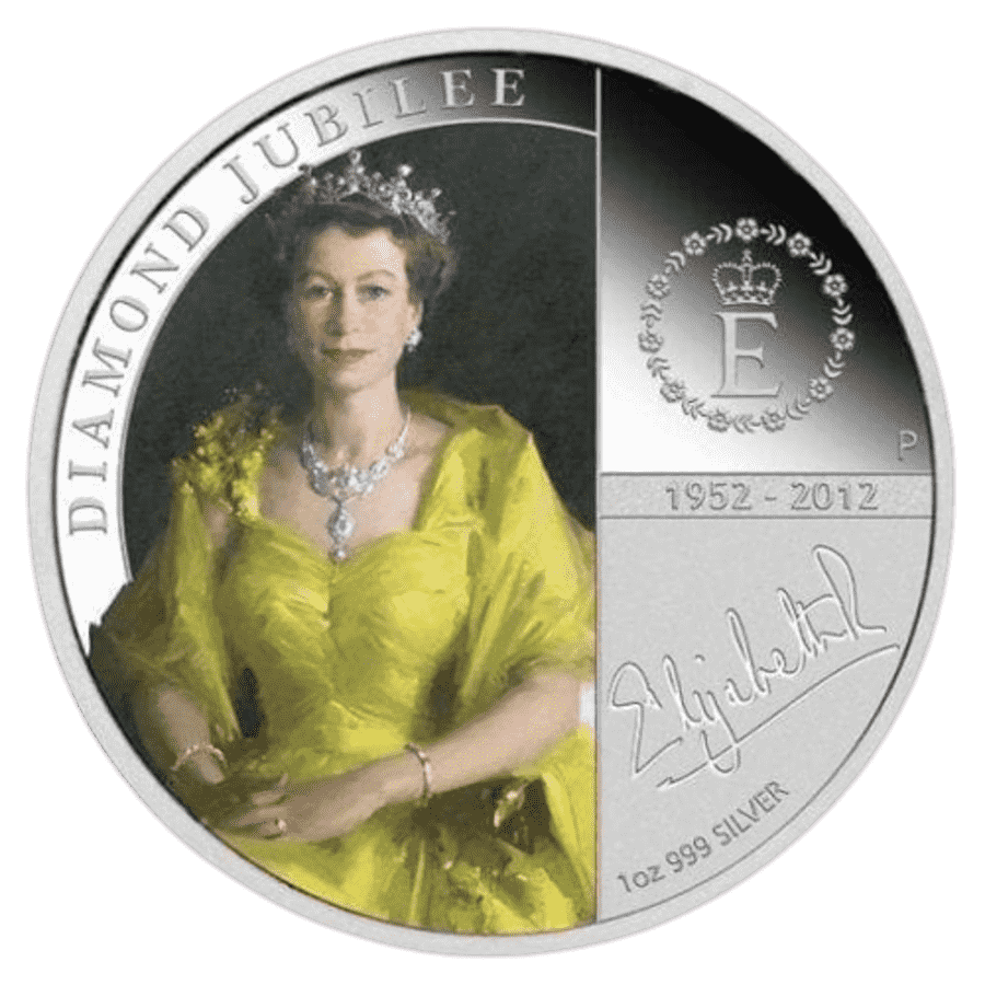 Picture of 2012 1oz Queen Elizabeth II - Diamond Jubilee Silver Proof Coin