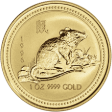 Picture of 1996 1oz Lunar Series I - Year of the Mouse Gold Coin