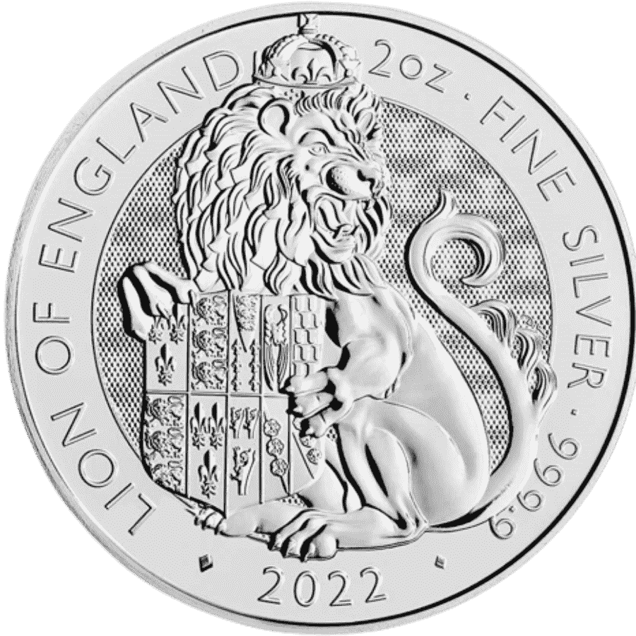 Picture of 2022 2oz Royal Tudor Beasts - Lion of England Silver Coin