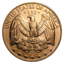 Picture of 1 oz Copper Round - U.S. Quarter