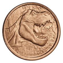 Picture of 1oz Tyrannosaurus Rex Copper Round