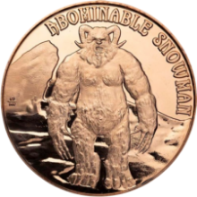 Picture of 1oz Abominable Snowman copper round