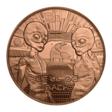 Picture of 1oz Aliens We'll be Back Copper Round