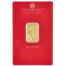 Picture of 5g The Royal Mint Diwali Festival Minted Gold Bar