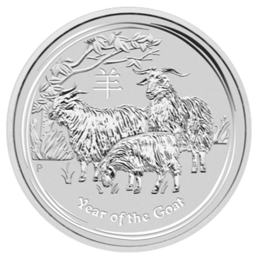 Picture of 2015 10oz Lunar Series II Year of the Goat Silver Coin