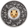 Picture of 2023 1oz Year of the Rabbit Rotating Charm Silver Antiqued Coin in Presentation Box