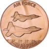Picture of 1oz Air Force F-22 Raptor Copper Round