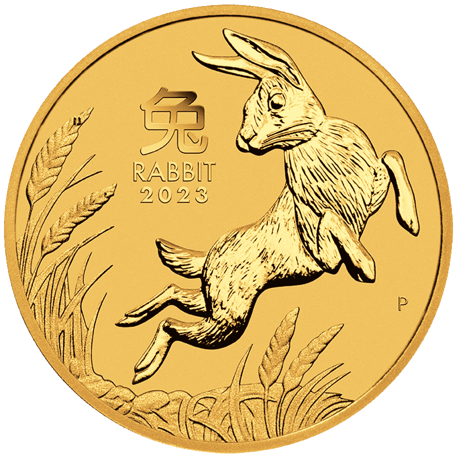 Picture of 2023 1oz Lunar Series III Year Of The Rabbit Gold Coin