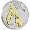 Picture of 2023 1oz Lunar Series III Year Of The Rabbit Gilded Silver Coin