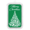 Picture of 1oz Merry Christmas Tree Silver Colorized Bar