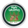 Picture of 1oz Merry Christmas Reindeer Silver Colorized Round