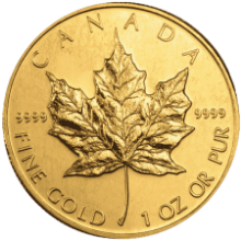 Picture of 1992 1oz Canadian Maple Gold Coin 