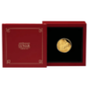 Picture of 2023 1/4oz Lunar Series III Year Of The Rabbit Proof Gold Coin in presentation box