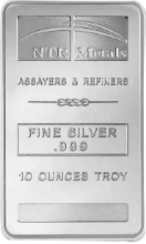 Picture of 10oz NTR Silver Minted Bar