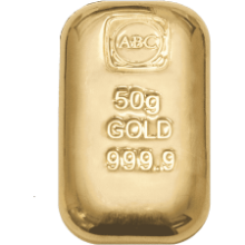 Picture of 50g ABC Gold Cast Bar