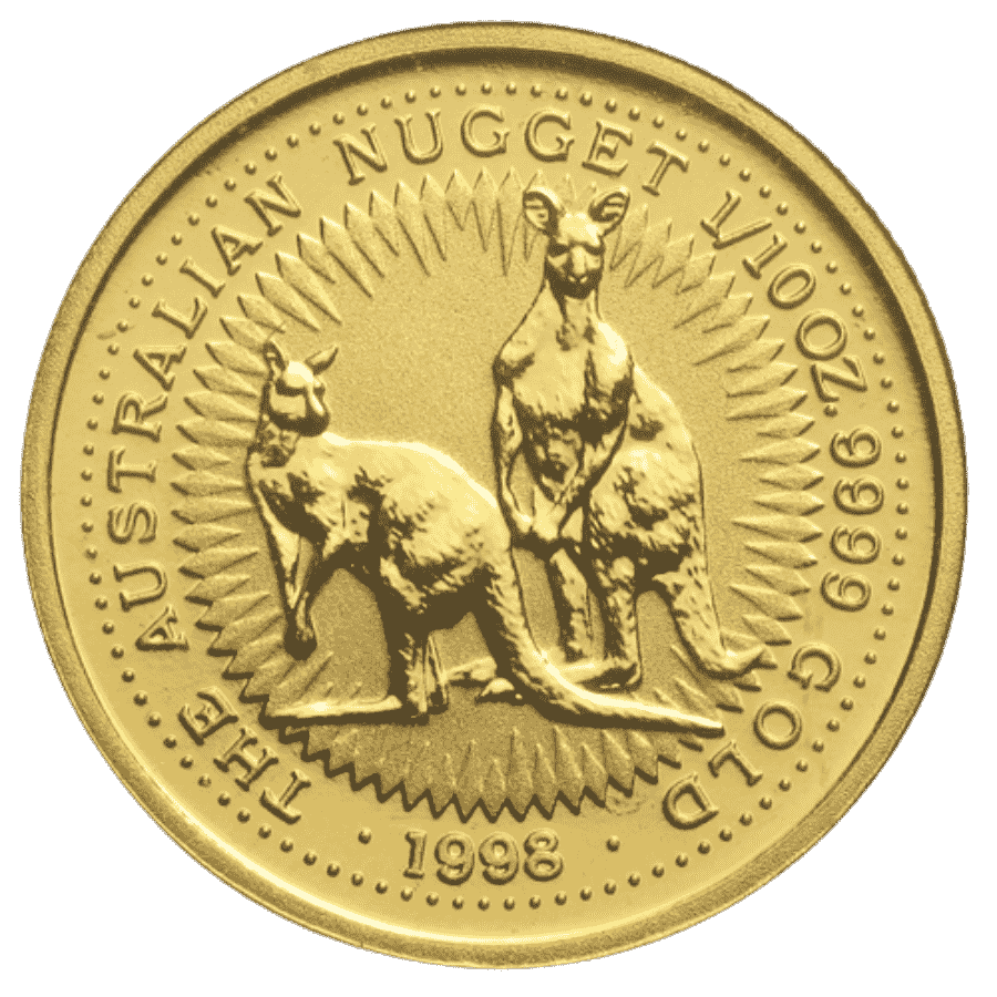 Picture of 1998 1/10th oz Australian Kangaroo Gold Coin
