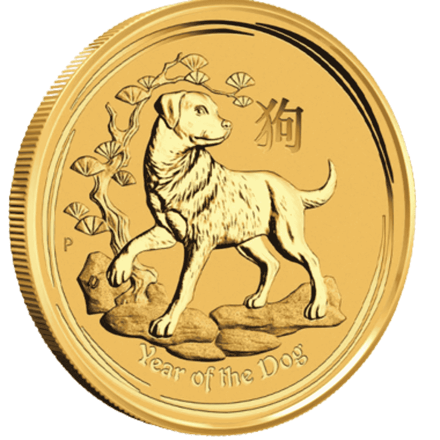 Picture of 2018 1/2oz Lunar Series II Year of the Dog Gold Coin