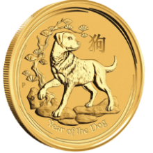 Picture of 2018 1/2oz Lunar Series II Year of the Dog Gold Coin