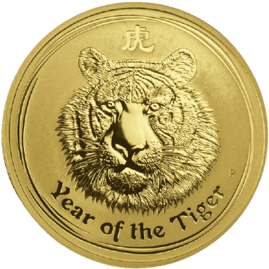 Picture of 2010 1oz Lunar Tiger Gold Coin