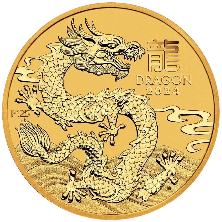 Picture of 2024 1oz Lunar Series III Year of the Dragon Gold Coin