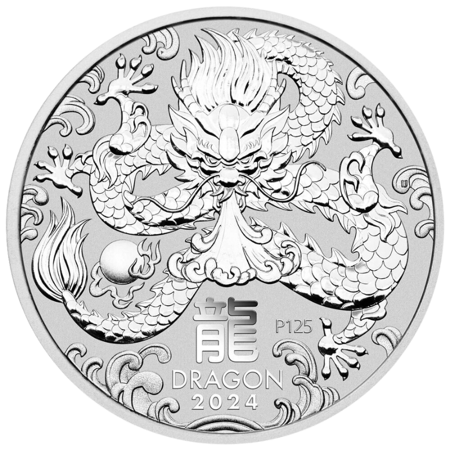 Picture of 2024 1oz Lunar Series III Year of the Dragon Silver Coin
