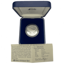 Picture of 1996 Australian 40g Silver Australias Endangered Species The Southern Right Whale Piedfort Proof Coin in Presentation Box