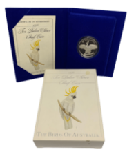 Picture of 1990 $10 Birds of Australia - White Cockatoo Silver Proof Coin in Presentation Box