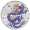 Picture of 2024 1oz Lunar Series III Year of the Dragon - Purple Dragon Coloured Silver Coin in Presentation Sleeve
